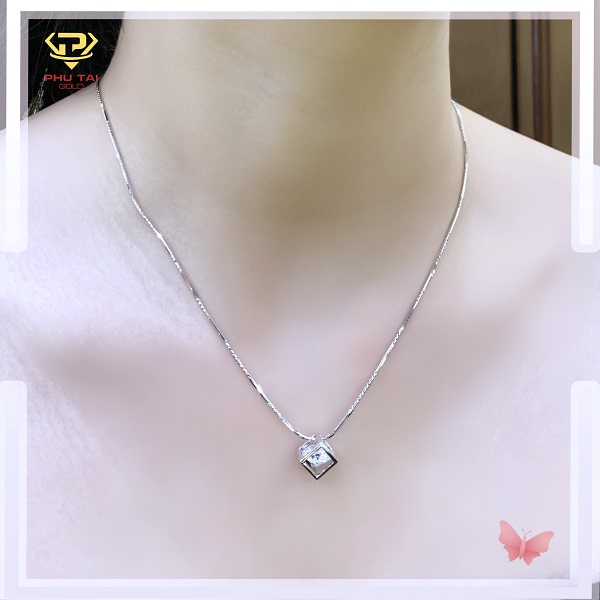 Dây chuyền nữ vàng trắng