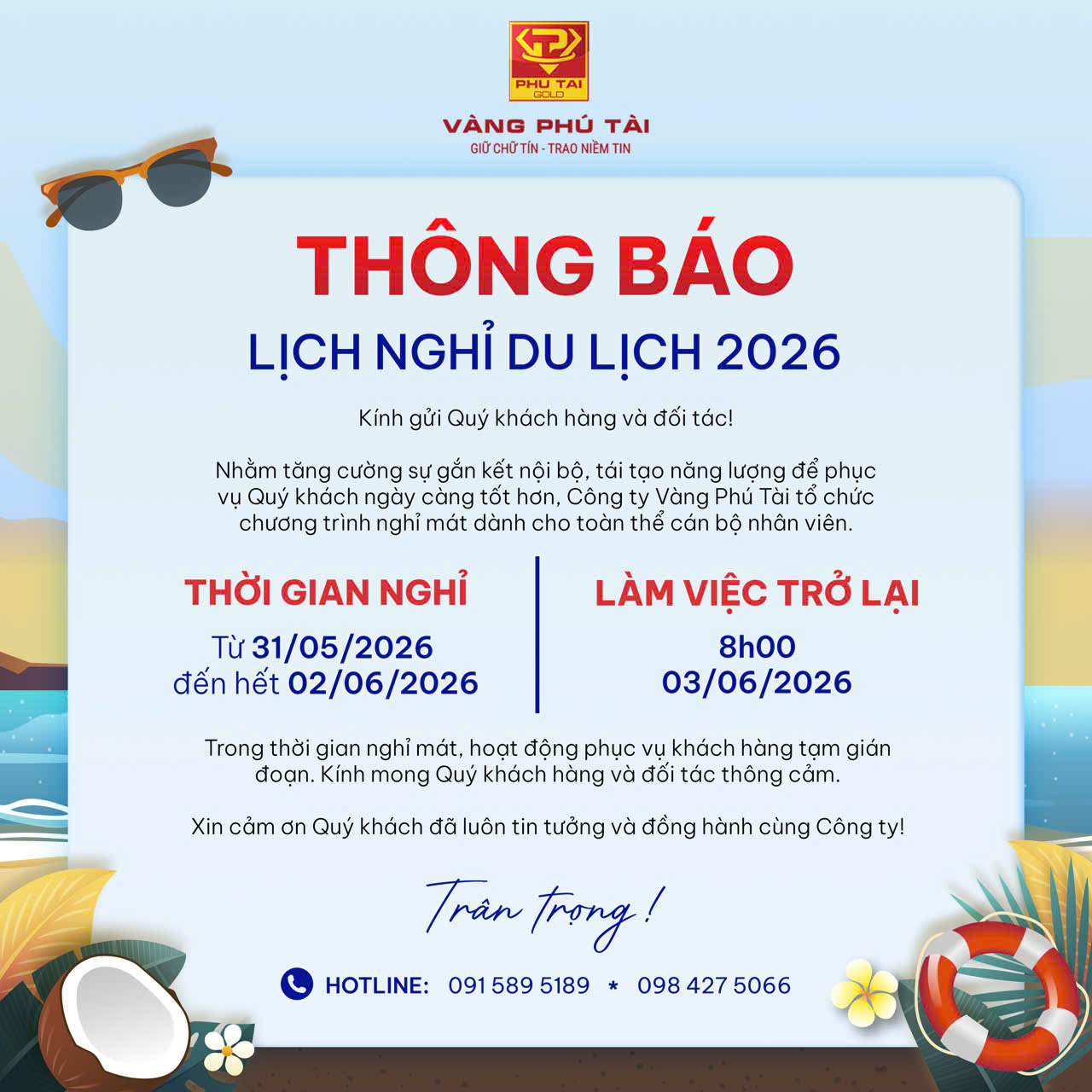 THÔNG BÁO KHAI XUÂN 2026