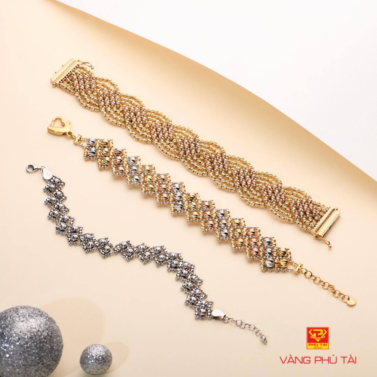 Lắc tay vàng màu