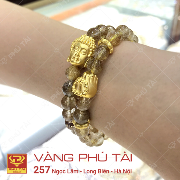 Charm kết dây vàng 24K