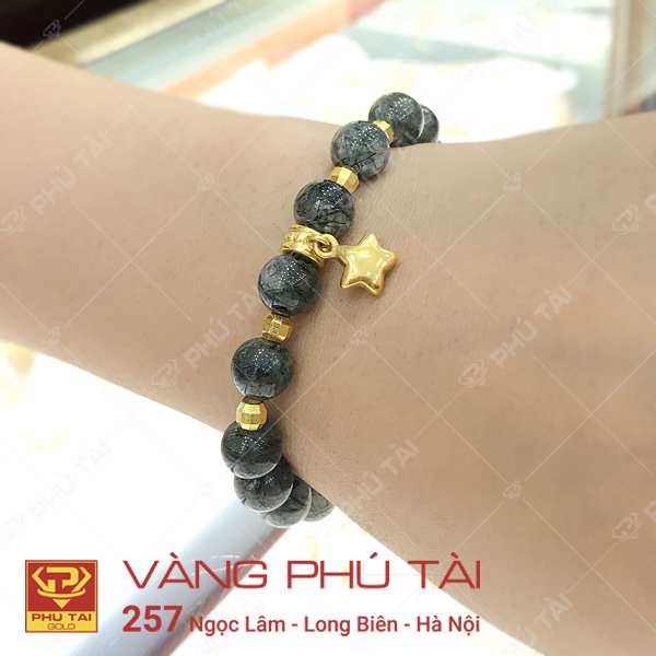 Charm kết dây vàng 24K