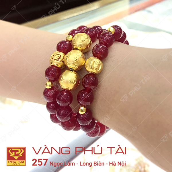 Charm kết dây vàng 24K