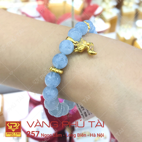 Charm kết dây vàng 24K