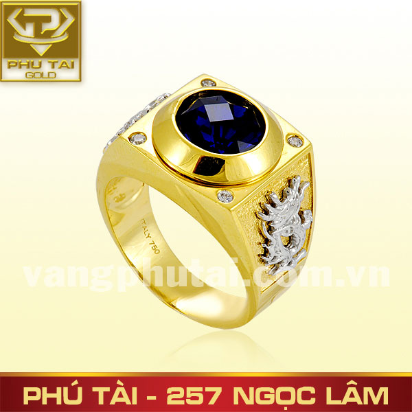 Nhẫn nam gắn đá