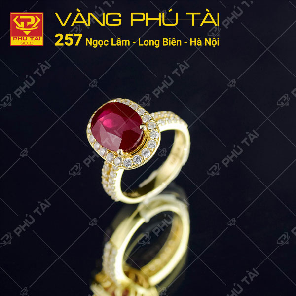 Nhẫn nữ gắn đá Ruby