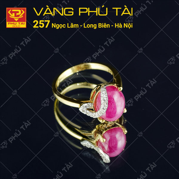 Nhẫn nữ gắn đá Ruby