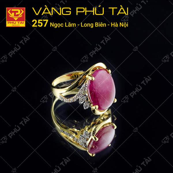 Nhẫn nữ gắn đá Ruby