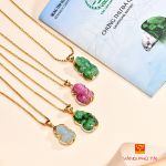 Dây nữ vàng tây đá màu