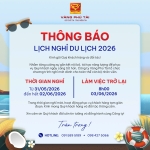 THÔNG BÁO : V/v: Công ty tổ chức nghỉ mát cho CBNV