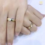 Nhẫn cưới vàng màu