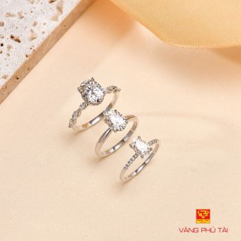 Nhẫn kim cương moissanite 3 - 15 triệu