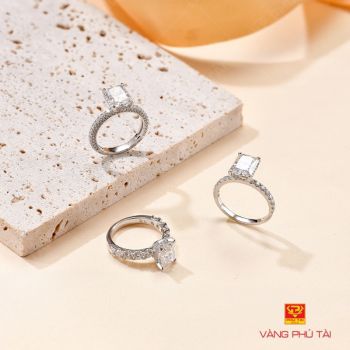 Nhẫn kim cương moissanite 3 - 15 triệu