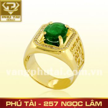 Nhẫn nam gắn đá