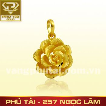 Mặt dây đúc hoa