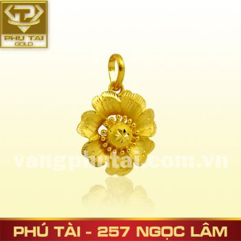 Mặt dây đúc hoa