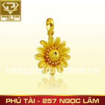 Mặt dây đúc hoa