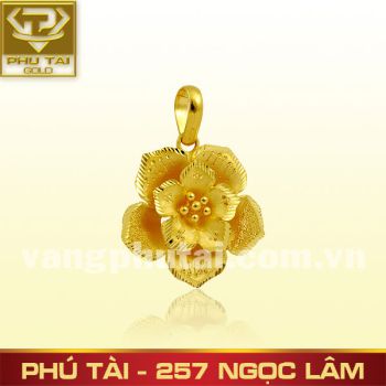 Mặt dây đúc hoa