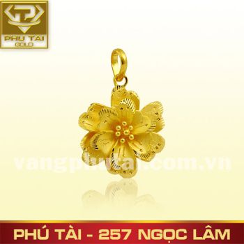 Mặt dây đúc hoa