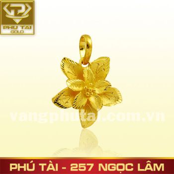 Mặt dây đúc hoa