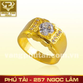 Nhẫn nam gắn đá