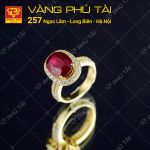 Nhẫn nữ gắn đá Ruby