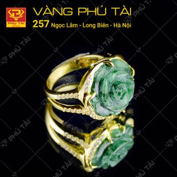 Nhẫn nữ gắn Ngọc cẩm thạch