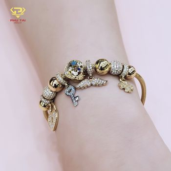 Vòng Pandora vàng màu