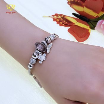 Vòng Pandora vàng trắng